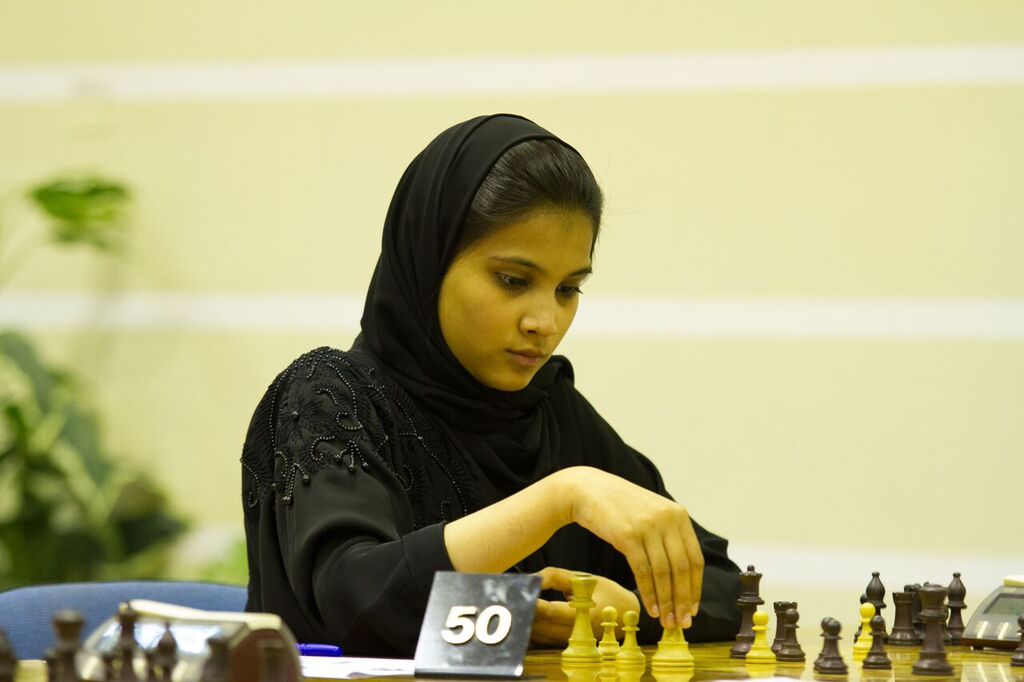 Dubai Chess Club player Kaltham Anwar