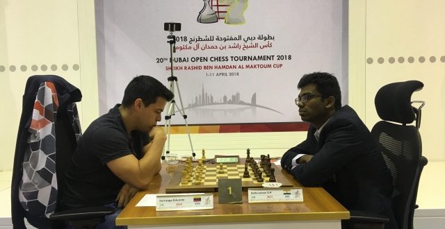 Indian GM Ganguly Grabs Solo Lead in Dubai Open Chess