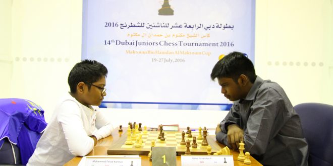 FM Rahman takes the lead in 14th Dubai Juniors Chess Tournament 2016