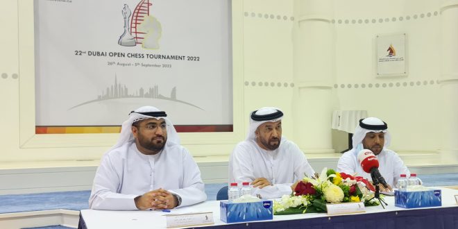 دبي للشطرنج يعلن عن اكتمال استعداداته لتنظيم بطولة دبي المفتوحة